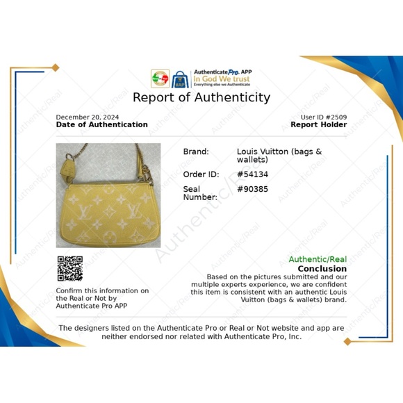 Louis Vuitton 2022 Lemon Curd Monogram Mini Pochette Zip Bag - Picture 11 of 11